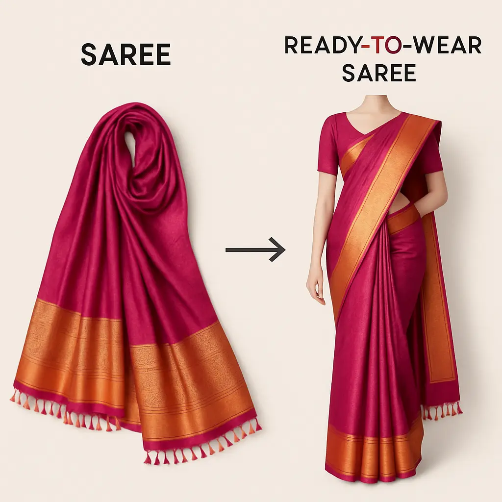 Convert Your Saree to Ready to Wear Saree